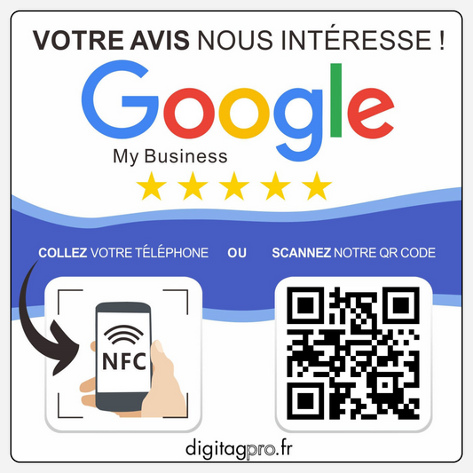 Plaque NFC Google